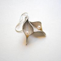 Jeunesse - Zilveren oorhangers met parel