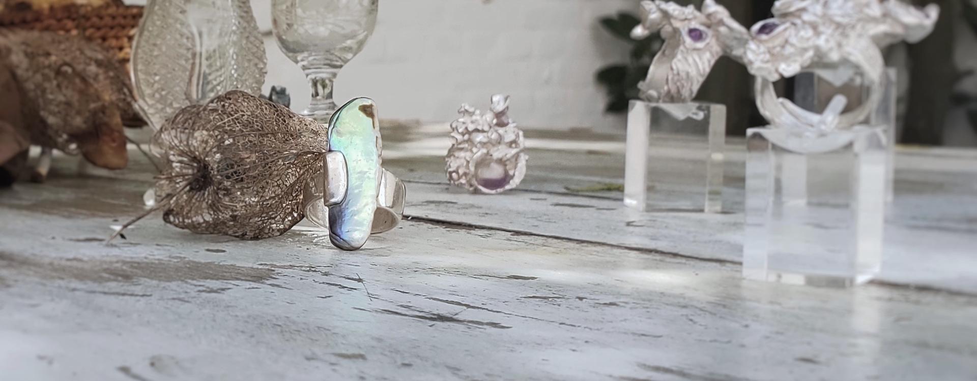 Paua Paua - Zilveren ring