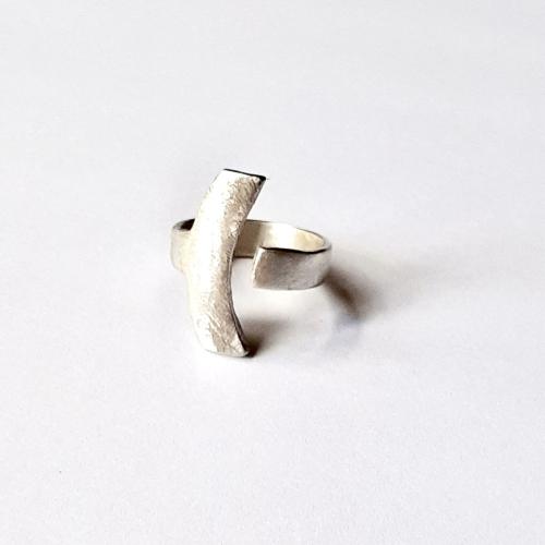 Armónia - Moderne zilveren design ring