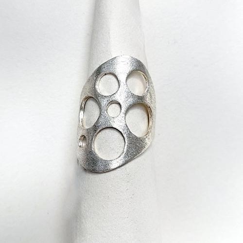 Buraco - Moderne zilveren design ring