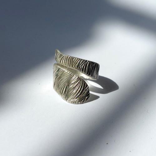 Corteza - Zilveren design ring
