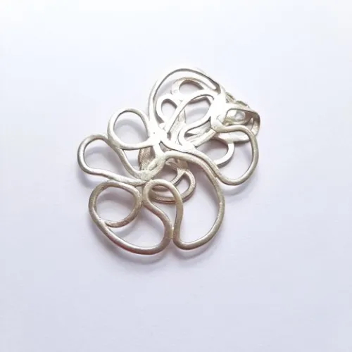 Foliage I - Zilveren broche