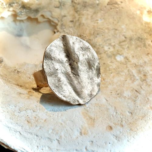 Jacaranda - Goudkleurige organische ring
