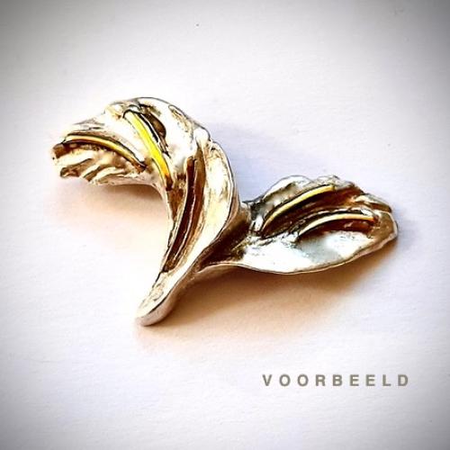 Libertad - Zilveren hanger met goud