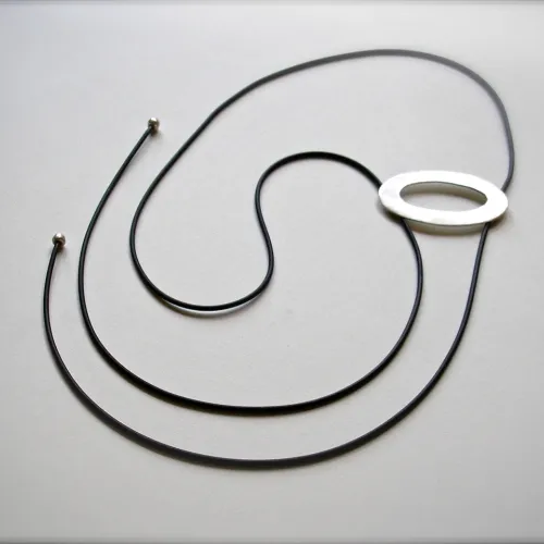 Linda  - Moderne design zilveren hanger