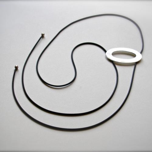 Linda  - Moderne design zilveren hanger
