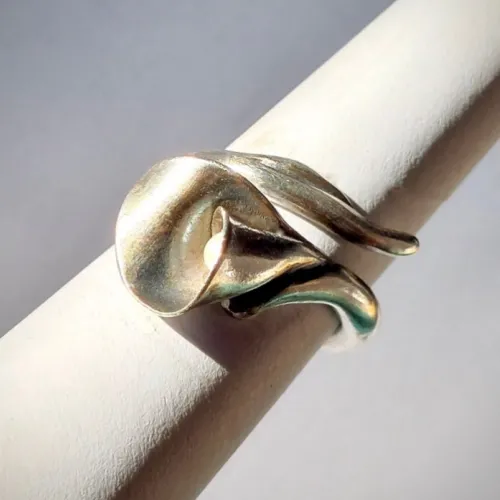 Floralys - Zilveren florale ring