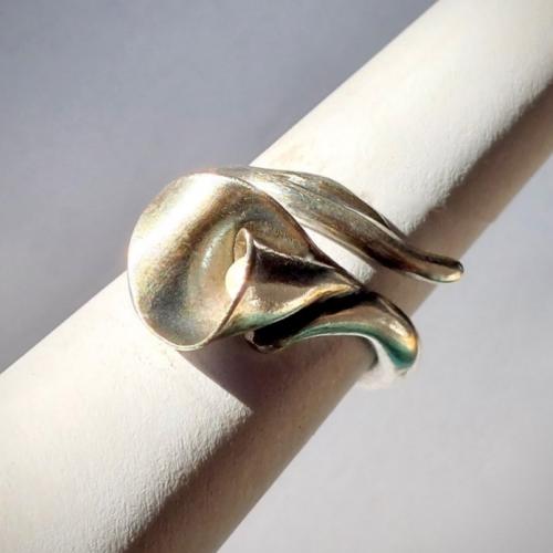 Floralys - Zilveren florale ring
