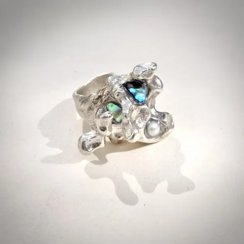 Maggiore - Zilveren unieke statement ring