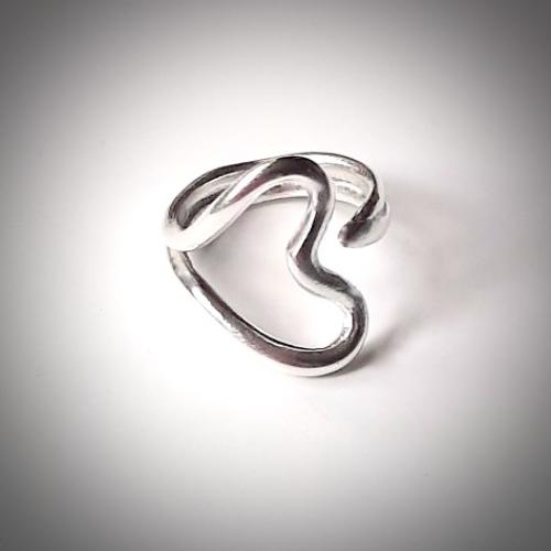 My Love - Zilveren hartjesring