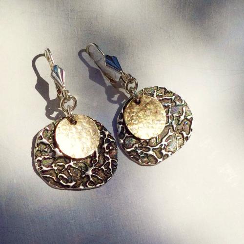 Oro Y Argento - Oorhangers met goud en zilver