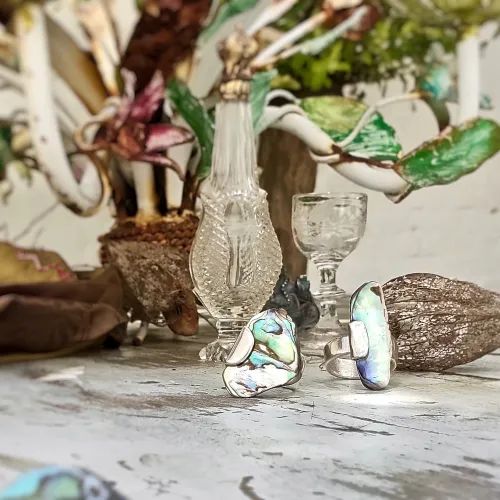 Paua Paua - Zilveren ring