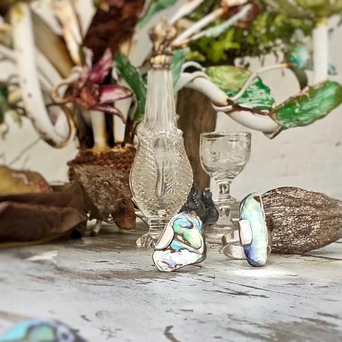 Paua Paua - Zilveren ring