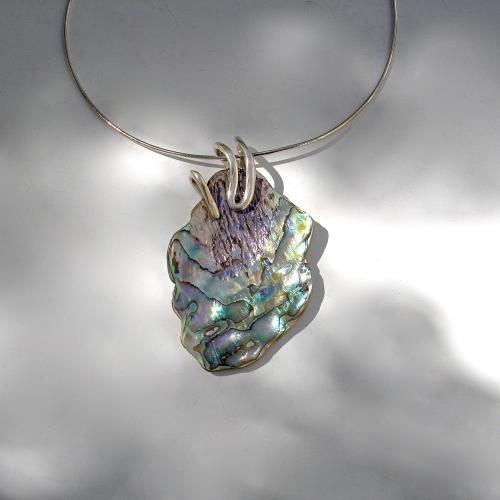 Paua - Zilveren hanger met Paua Shell