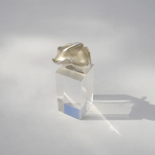 Piegare - Zilveren organische designring