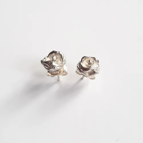 Roos - Oorstekers zilver
