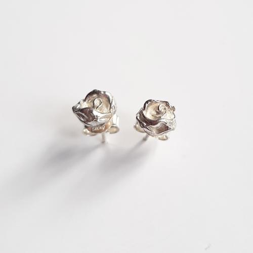 Roos - Oorstekers zilver