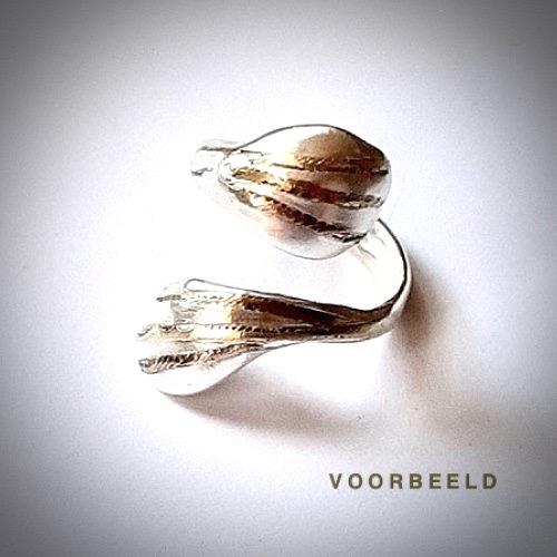 Santa Teresa - Zilveren ring met goud