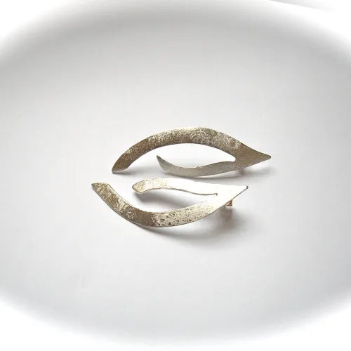 Tender - Moderne grote zilveren design oorhangers