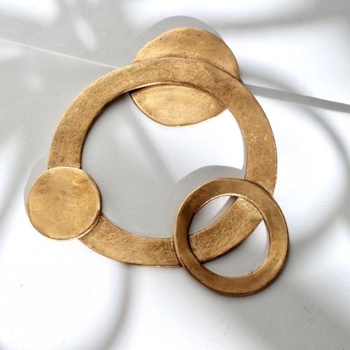 Universe - Goudkleurige broche