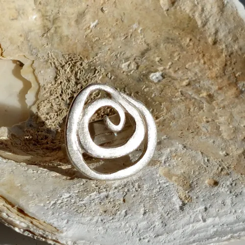 Vortex - Zilveren ring in spiraalvorm
