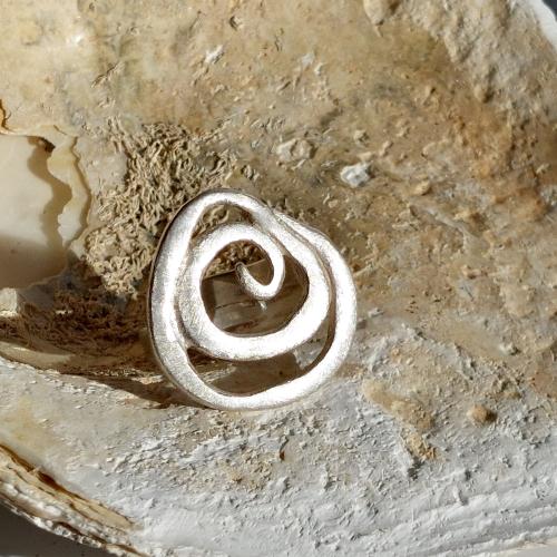 Vortex - Zilveren ring in spiraalvorm