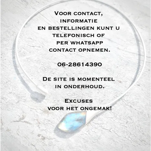 Graag contact per telefoon website is in onderhoud