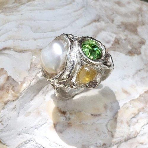 Fabia - Unieke moderne statement ring